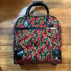 Betsy Johnson cherry suitcase